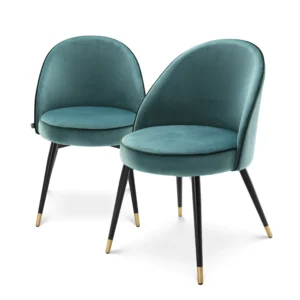 SEDIA DA PRANZO COOPER SET DI 2 TURCHESE
