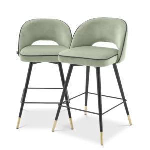 SGABELLO DA BANCO CLIFF SET DI 2 VERDE
