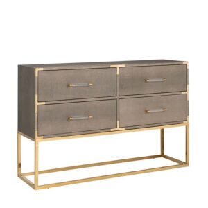 COMÒ CALESTA 4 CASSETTI EFFETTO SHAGREEN (ORO)