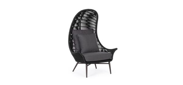 POLTRONA LOUNGE C-C TABLITA ANTRACITE