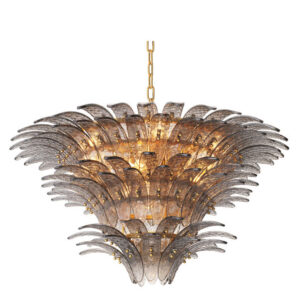 PP CHANDELIER BEL AIR SMOKED GLASS