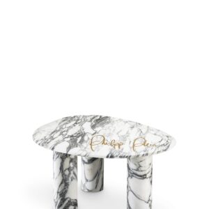 PP SIDE TABLE FORTE WHITE MARBLE SHORT