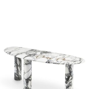 PP CONSOLE TABLE FORTE WHITE MARBLE